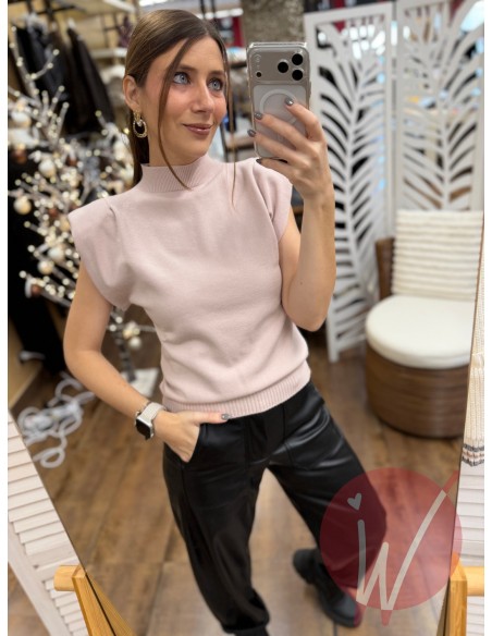 Top Lupetto Hope Rosa Cipria