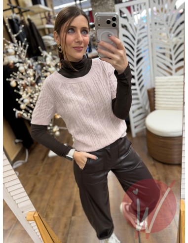 Pull Treccia Anne Cipria