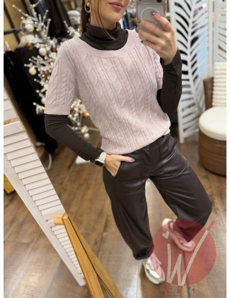 Pull Treccia Anne Cipria