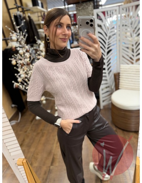 Pull Treccia Anne Cipria