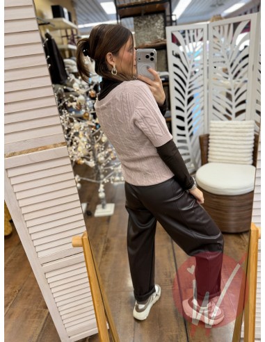 Pull Treccia Anne Cipria