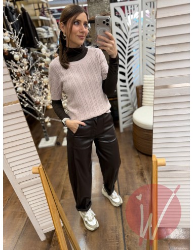 Pull Treccia Anne Cipria