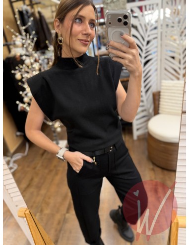 Top Lupetto Hope Nero