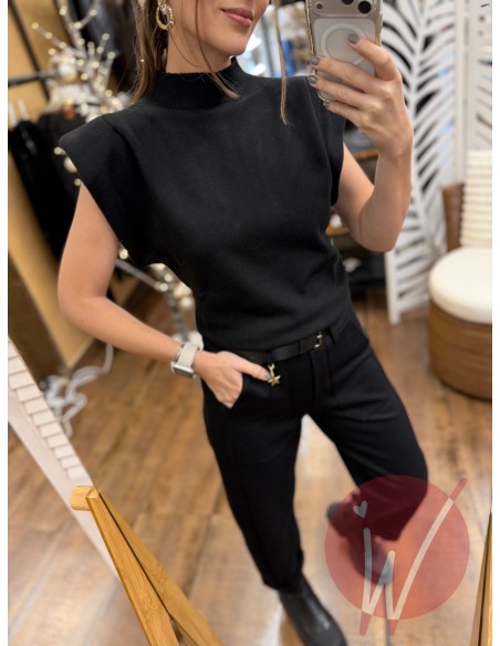 Top Lupetto Hope Nero