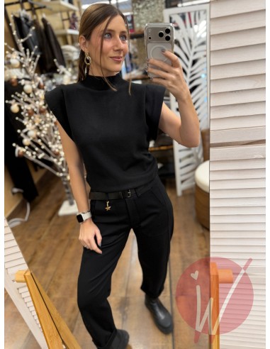 Top Lupetto Hope Nero