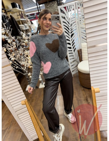 Pull Love Grigio