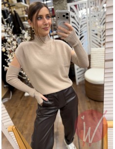 Maglia Manicotti Gwen Beige