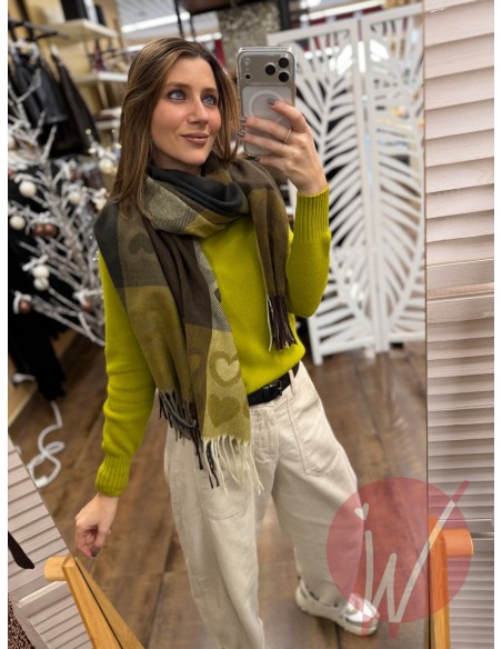 Sciarpa Kiki Verde Oliva