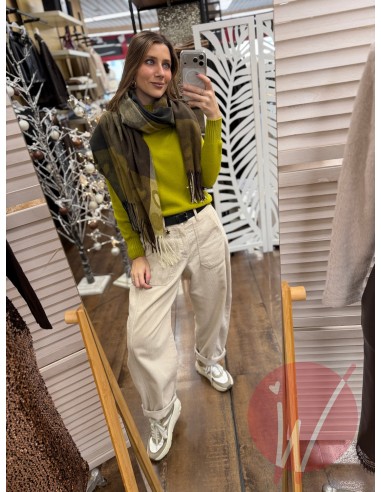 Pantalone Boston Velluto Panna