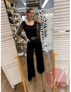 Pantalone Palazzo Paris Nero