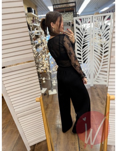 Pantalone Palazzo Paris Nero