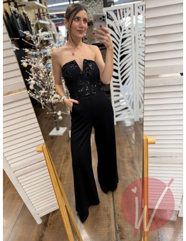 Pantalone Palazzo Paris Nero