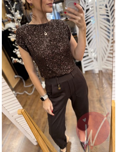 Top Paillettes Thalia Moro