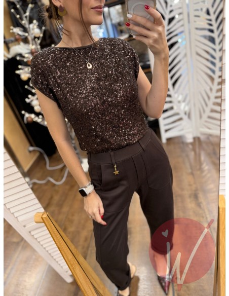 Top Paillettes Thalia Moro