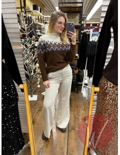 Pantalone Palazzo Paros Burro 2