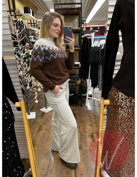 Pantalone Palazzo Paros Burro