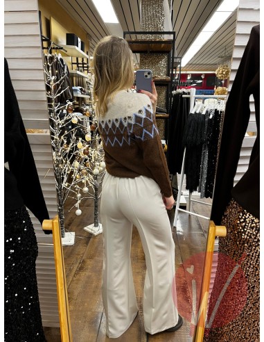 Pantalone Palazzo Paros Burro