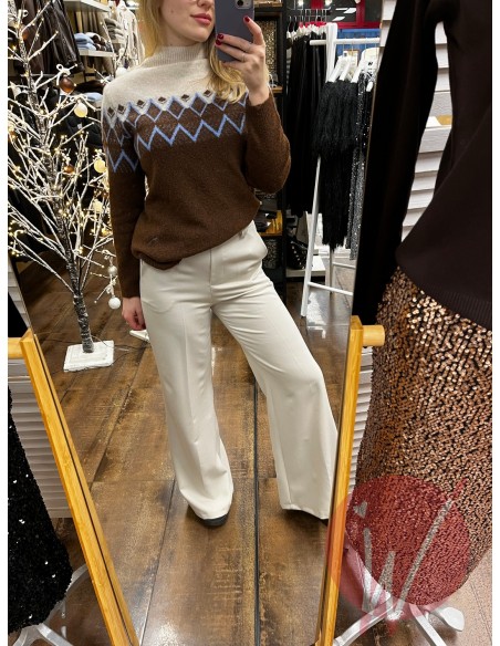 Pantalone Palazzo Paros Burro