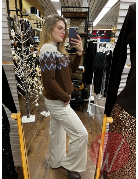 Pantalone Palazzo Paros Burro