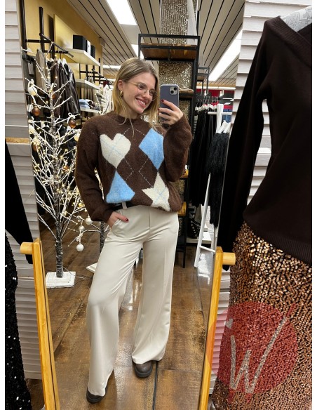 Pantalone Palazzo Paros Burro