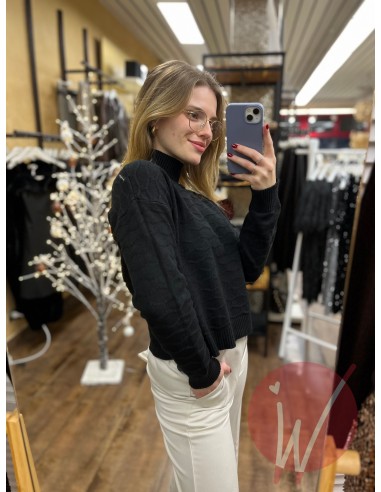 Lupetto Onde Hannah Nero