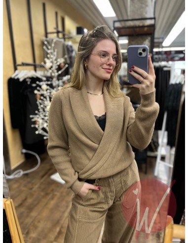 Maglia Incrocio Anita Cammello