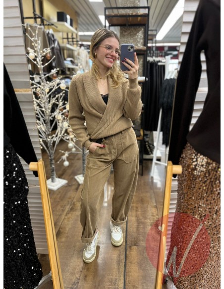 Maglia Incrocio Anita Cammello