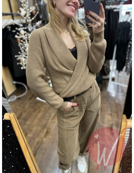 Maglia Incrocio Anita Cammello