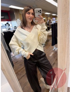 Maglia Incrocio Nora Burro