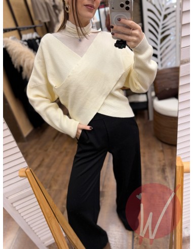 Maglia Incrocio Nora Burro