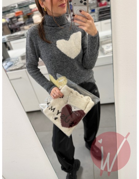 Pull Love Grigio