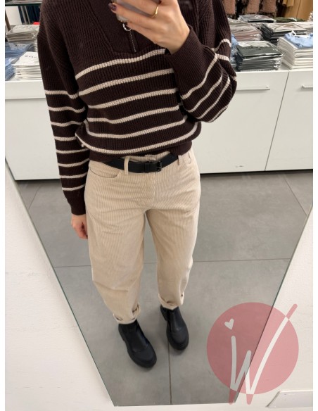 Pantalone Ovetto Praga Burro