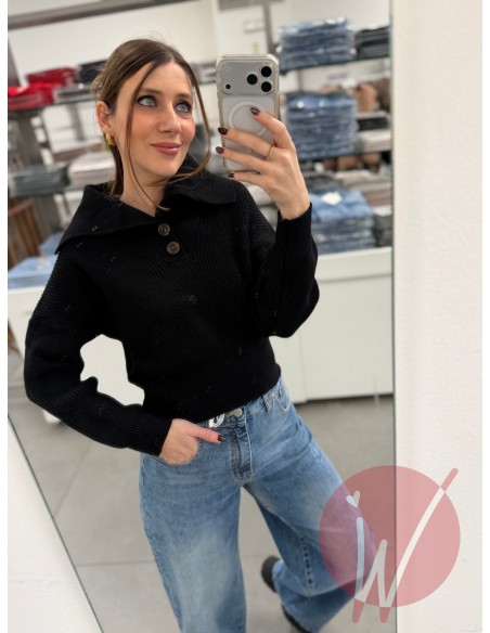 Maglia Polo Zoe Nero