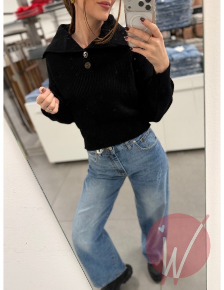 Maglia Polo Zoe Nero