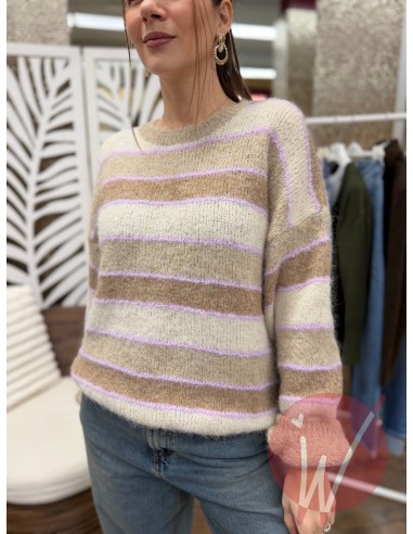 Pull Righe Annie Beige