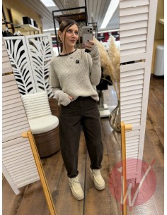 Pantalone Ovetto Praga Moro