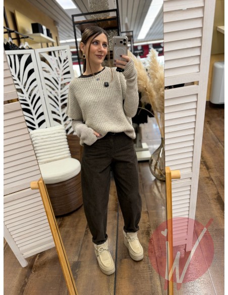 Pantalone Ovetto Praga Moro