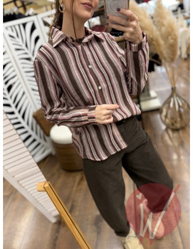 Camicia Righe Spring Moro