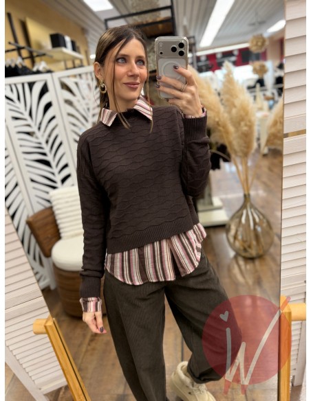 Camicia Righe Spring Moro