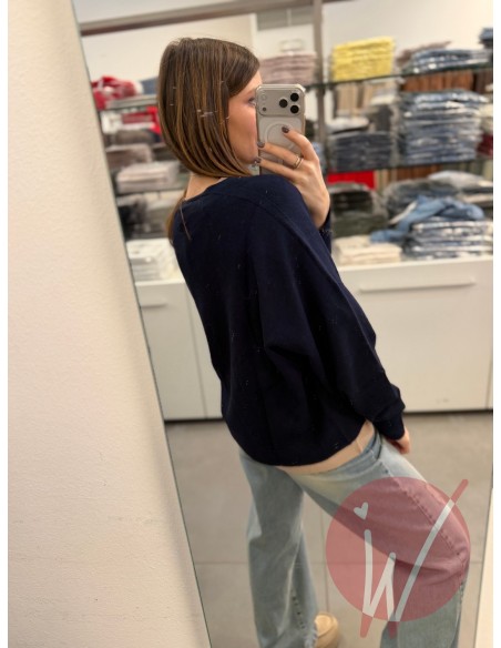 Cardigan Corto Aurora Blu