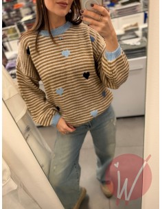 Pull Righe Lucy Cammello 2