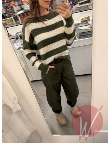 Pantalone Boston Ecopelle Militare