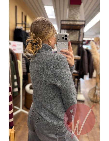 Pull Dolcevita Hearts Grigio