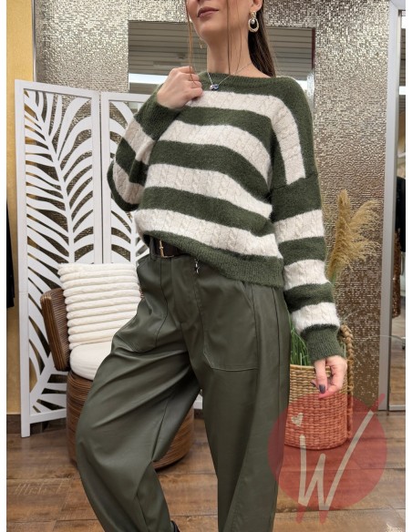 Pull Trecce Emily Militare