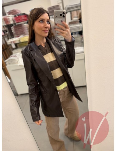 Giacca Ecopelle Hanoi Moro