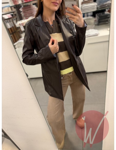 Giacca Ecopelle Hanoi Moro