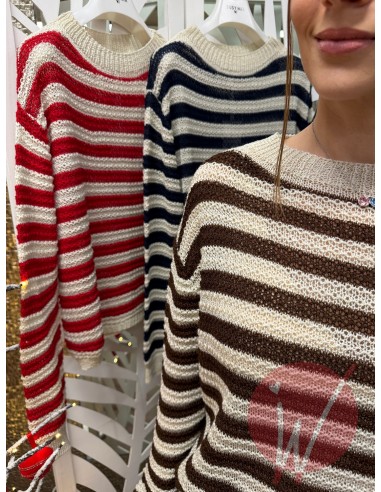 Maglia Righe Ingrid Rosso