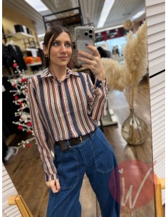 Camicia Righe Spring Blu