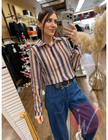 Camicia Righe Spring Blu