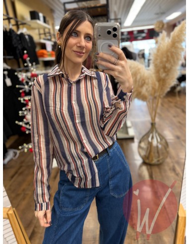 Camicia Righe Spring Blu